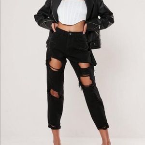 Misguided ripped black jeans NEW -TAGS ATTACHED
